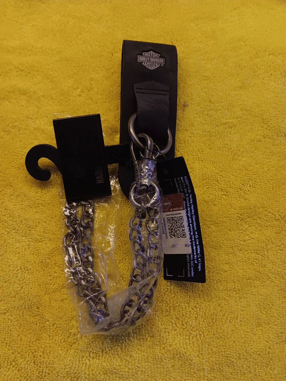 Harley-Davidson Silver Chain Keyring with Clip